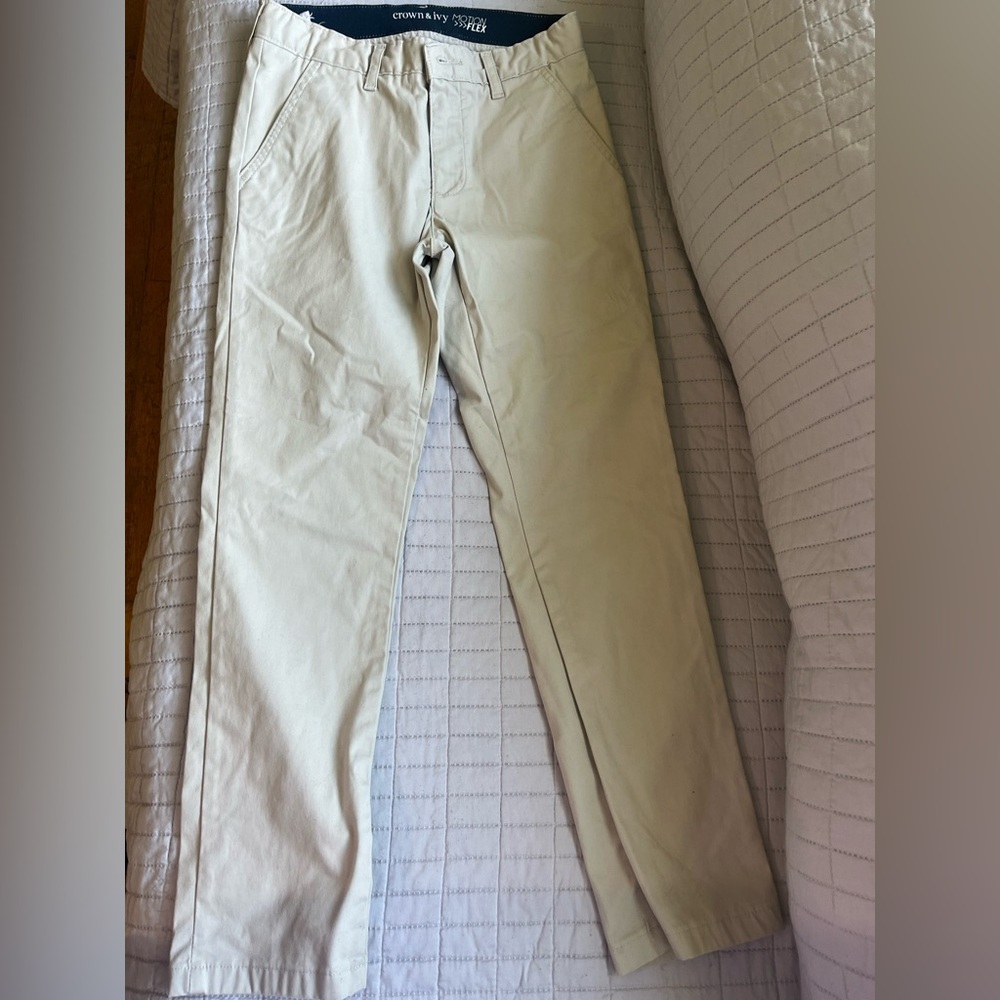 Crown & Ivy Kids Tan Casual Pants